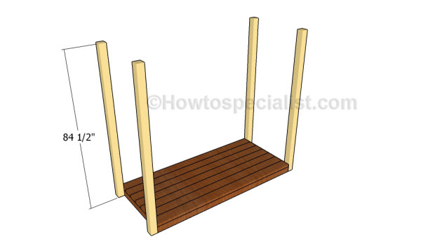 Attaching the posts | HowToSpecialist - How to Build, Step by Step DIY ...