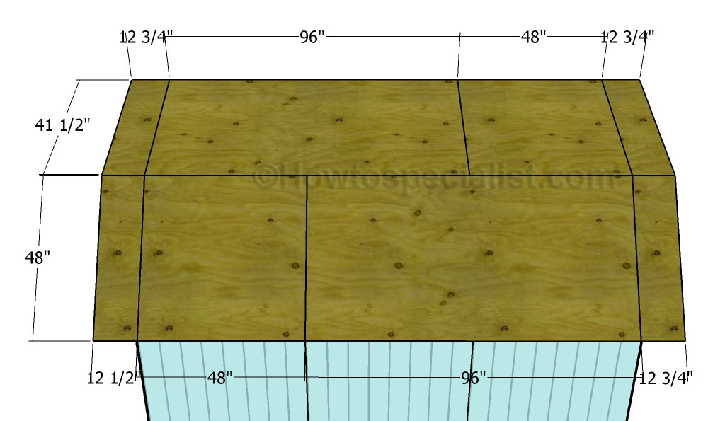 Attaching the roofing sheets