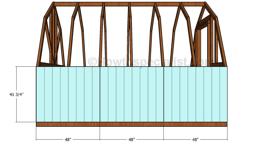 Attaching the side walls