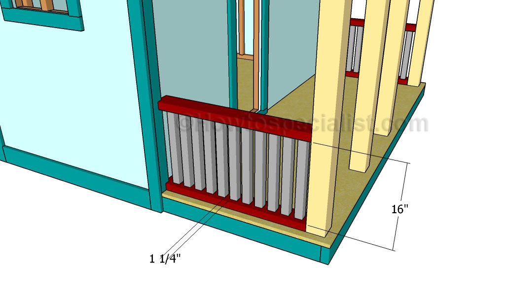 Building the side railings