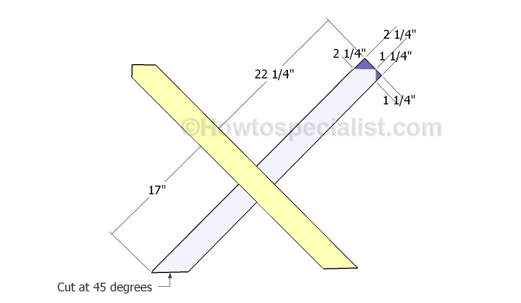 Building the x shaped legs