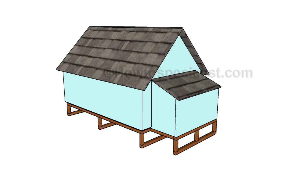 Chicken coop - Back view