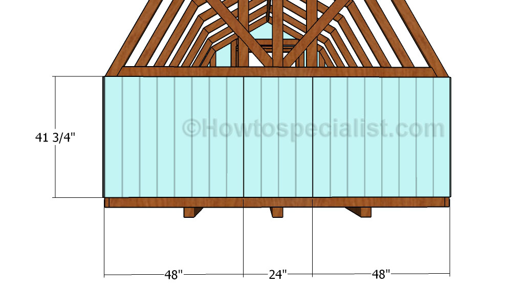 Fitting the base back walls