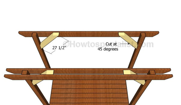 Pergola with swing plans