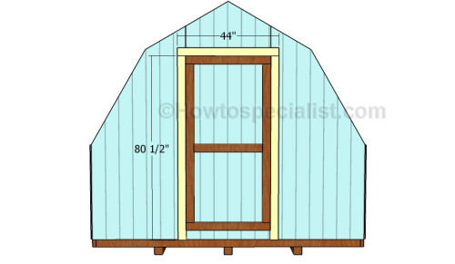 Fitting the door jambs