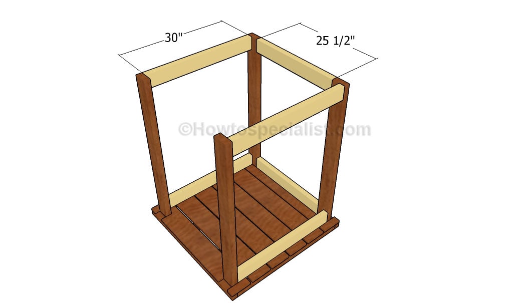 Fitting the horizontal supports