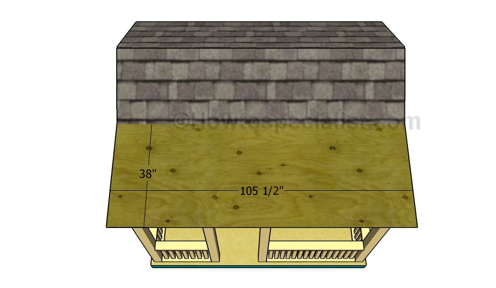 Fitting the overhang roof