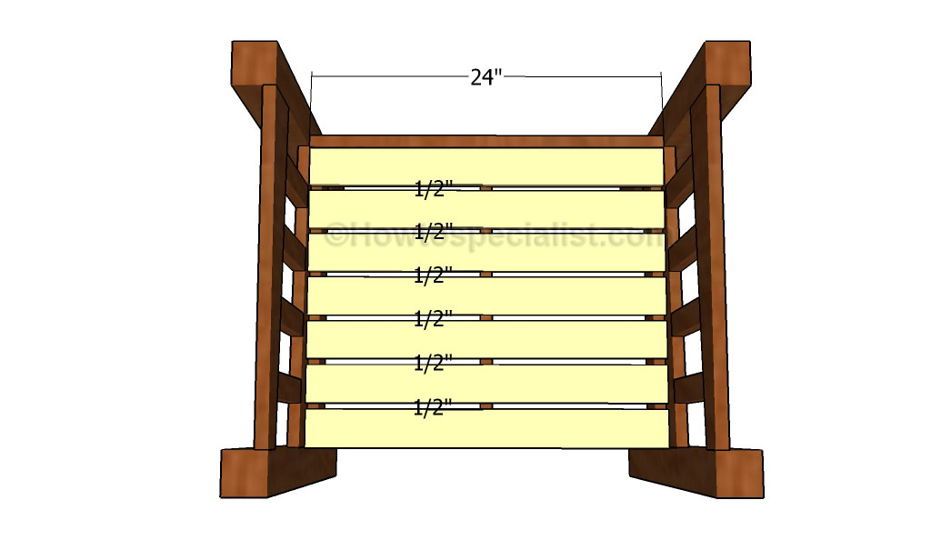 Fitting the seat slats