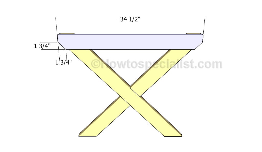 Fitting the top supports