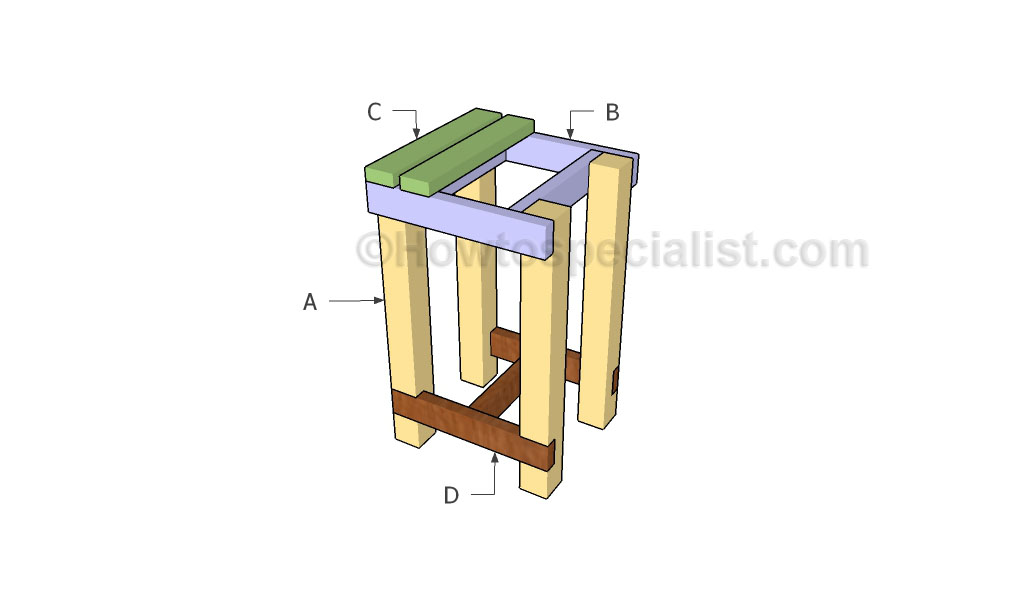 Building a rain barrel stand