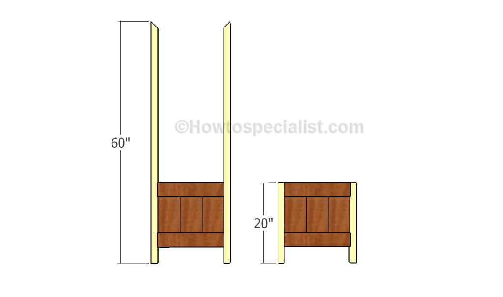 Building the front and back faces