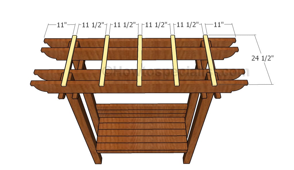 Fitting the top slats