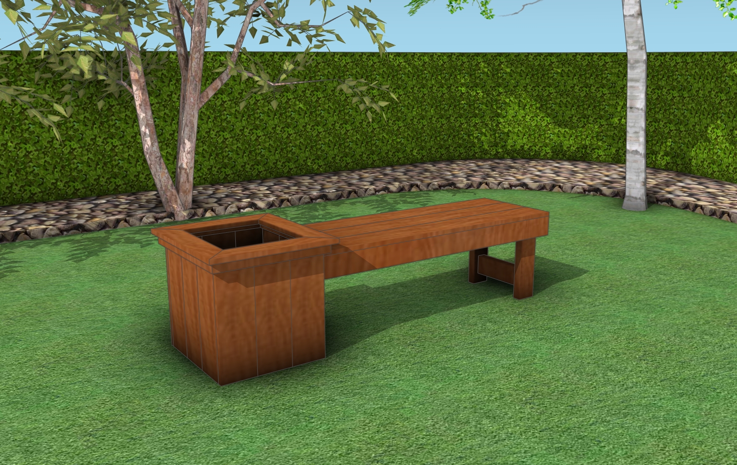 How to build a simple planter bench