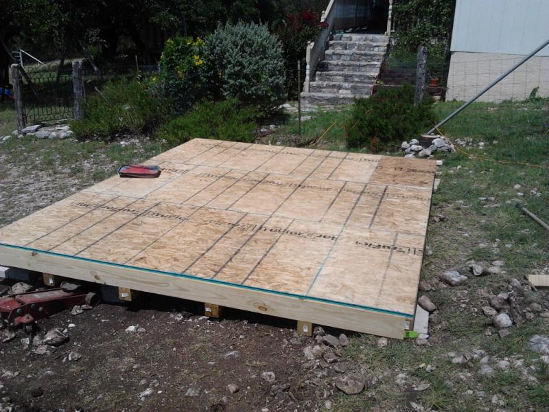 How to build an 8 x 10 shed floor