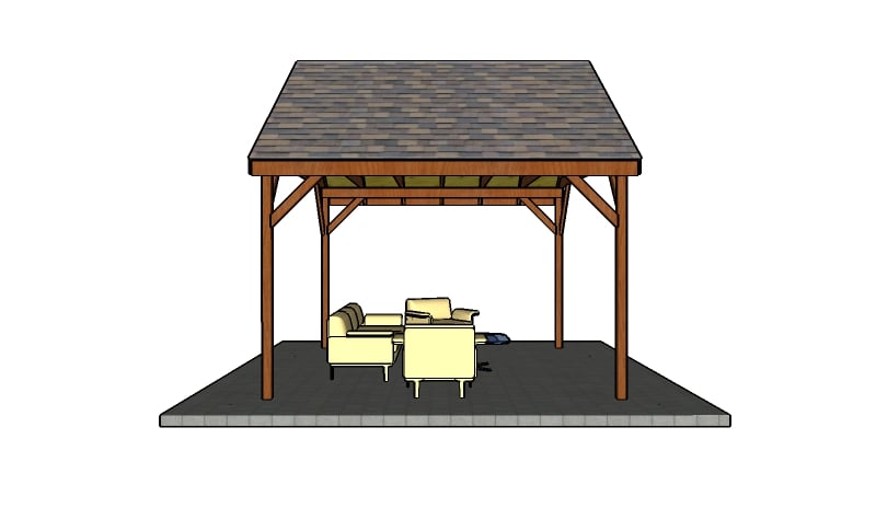 Building a 14x12 outdoor pavilion