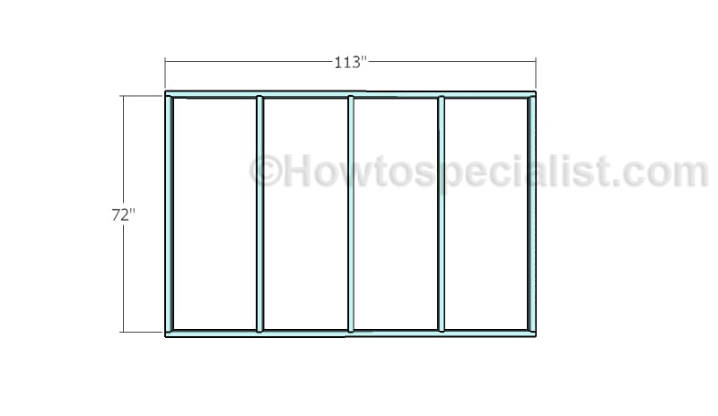 Building the front and back walls