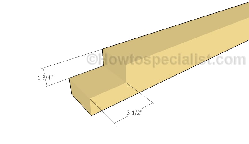 Cut the ends of the base beams