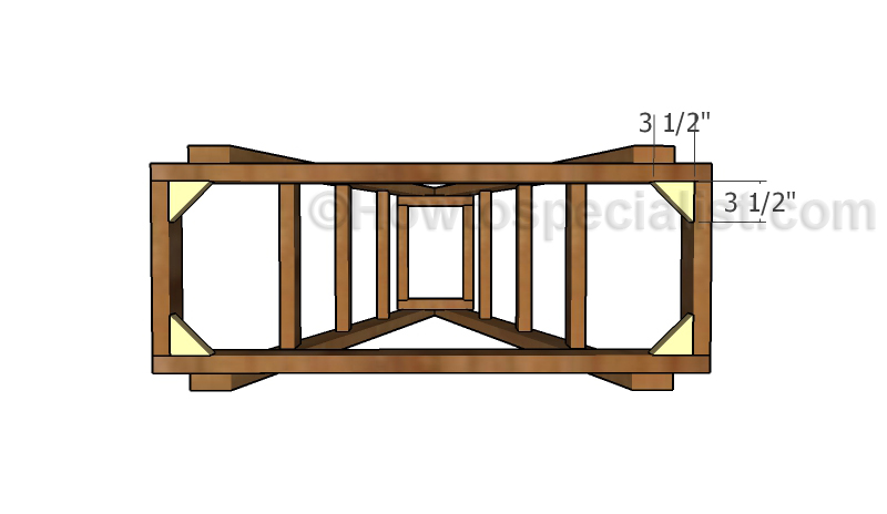 Fitting the corner braces