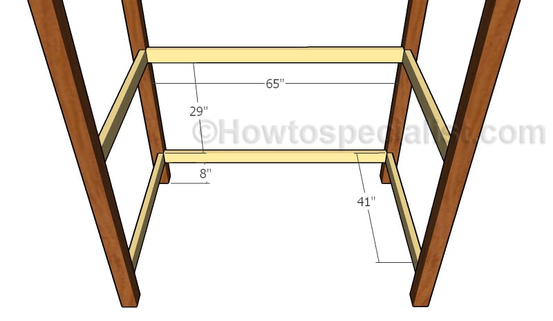 Fitting the handrail supports