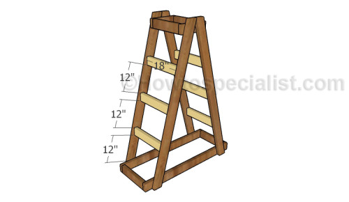 Fitting the horizontal supports