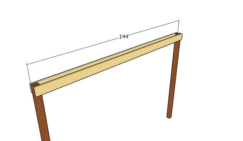 Fitting the support beams