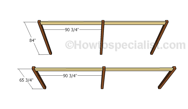 Fitting the top beams