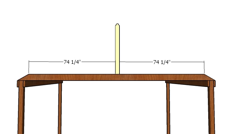 Fitting the top ridge supports