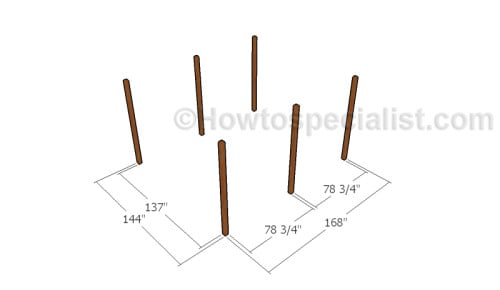 Laying out the posts