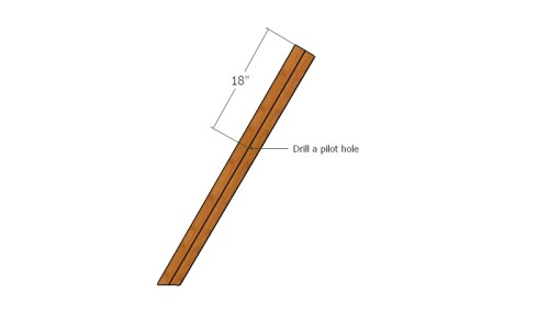 Drilling the pilot holes for joints