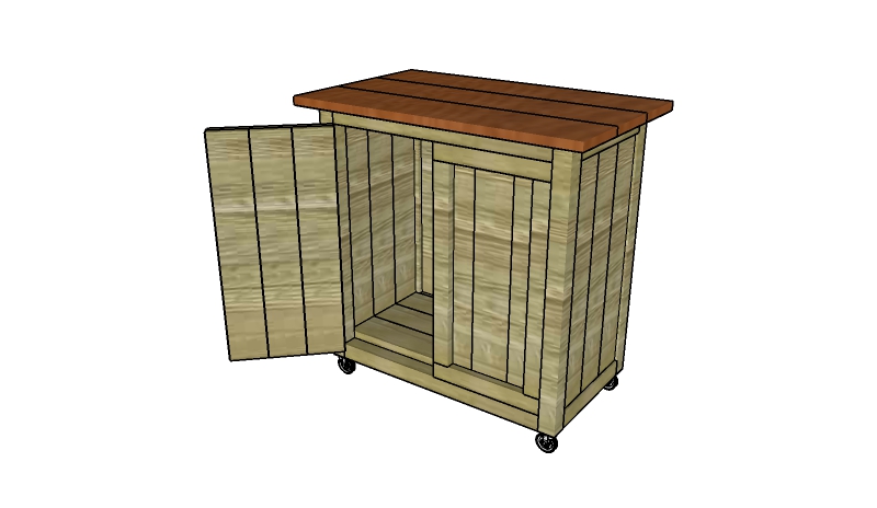 Rolling cabinet plans