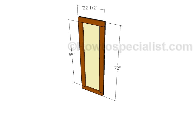 Building the deer blind door