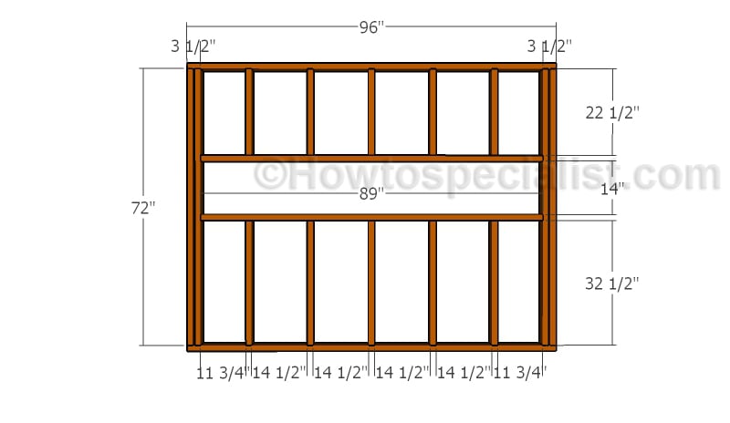 Building the front and back walls