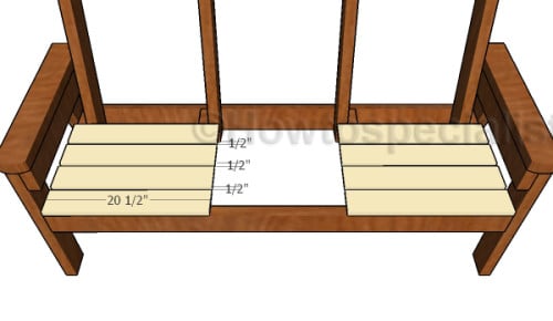 Double Chair Bench Plans | HowToSpecialist - How to Build, Step by Step ...