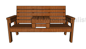 Double Chair Bench Plans | HowToSpecialist - How to Build, Step by Step ...