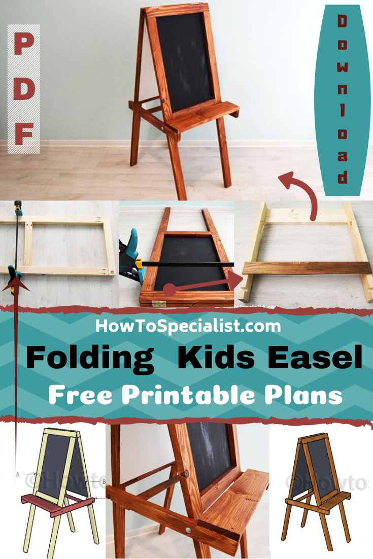 How to build a folding kids easel