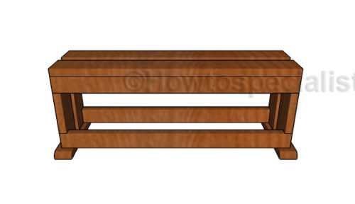 Build a wood saw bench