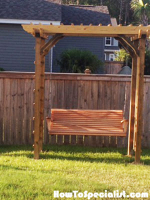 DIY Arbor Swing | HowToSpecialist - How to Build, Step by Step DIY Plans