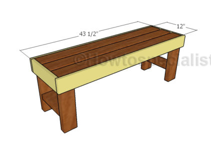 2x4 Easy to Build Bench Plans | HowToSpecialist - How to Build, Step by ...