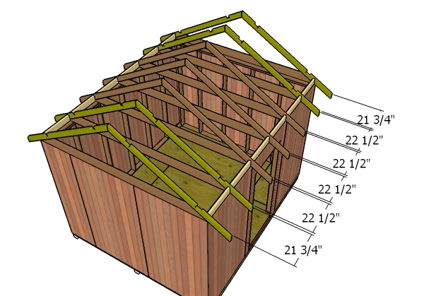 10x12 Gable Shed Roof Plans | HowToSpecialist - How to 