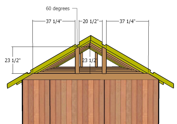 10x12 Gable Shed Roof Plans HowToSpecialist - How to 