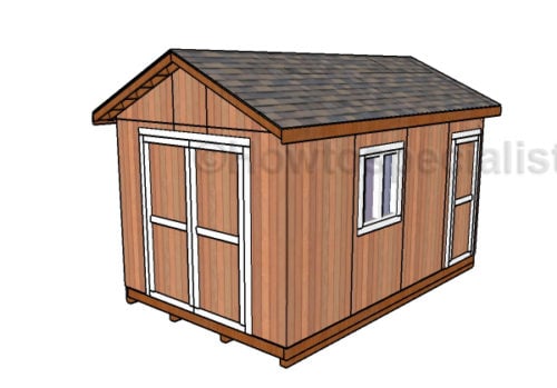 10x16 Gable Shed Roof Plans | HowToSpecialist - How to Build, Step by ...