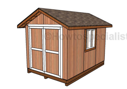 8x12 Gable Shed Roof Plans | HowToSpecialist - How to Build, Step by ...