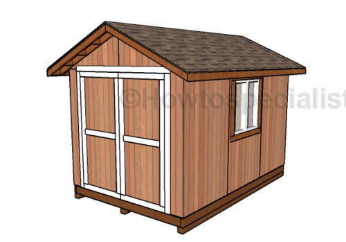 8x12 Gable Shed Roof Plans | HowToSpecialist - How to Build, Step by ...