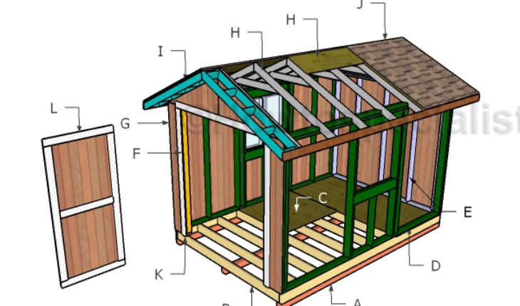 Building a 8x12 garden shed