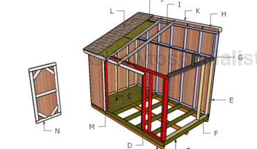 6x12 Gable Shed - Free DIY Plans | HowToSpecialist - How 