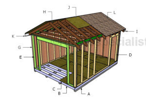 Shed Plans With Garage Door Plans 