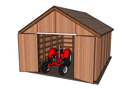 Building a wood pole barn