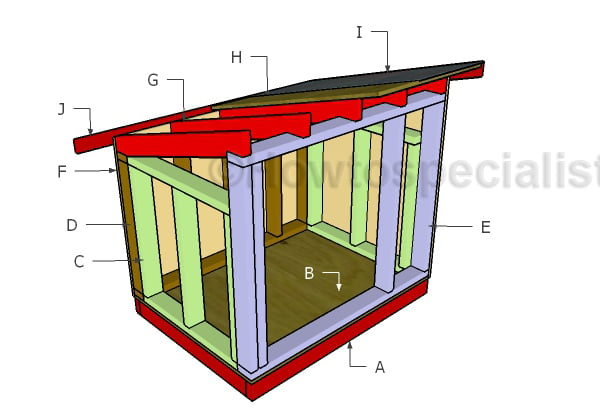 Large Dog House - Step by step Plans | HowToSpecialist - How to Build