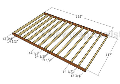 10x16 Shed Plans | HowToSpecialist - How to Build, Step by Step DIY Plans