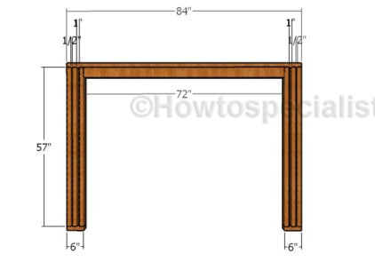 Building the front wall frame